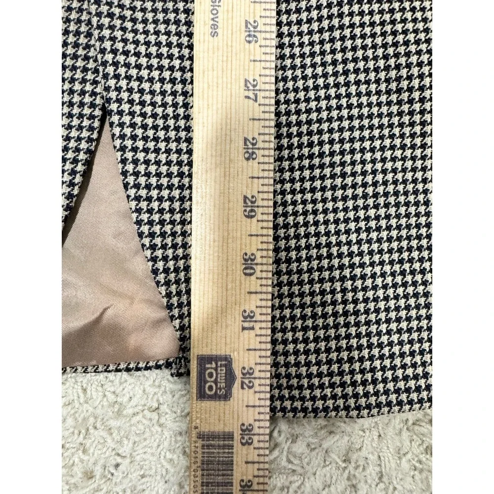 VTG Polo University‎ Club Ralph Lauren Blazer Blue Tan Check Wool Silk Blend 44R